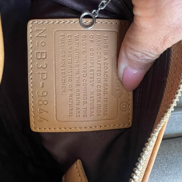 Coach Tan Leather Shoulder Bag - Picture 6 of 6